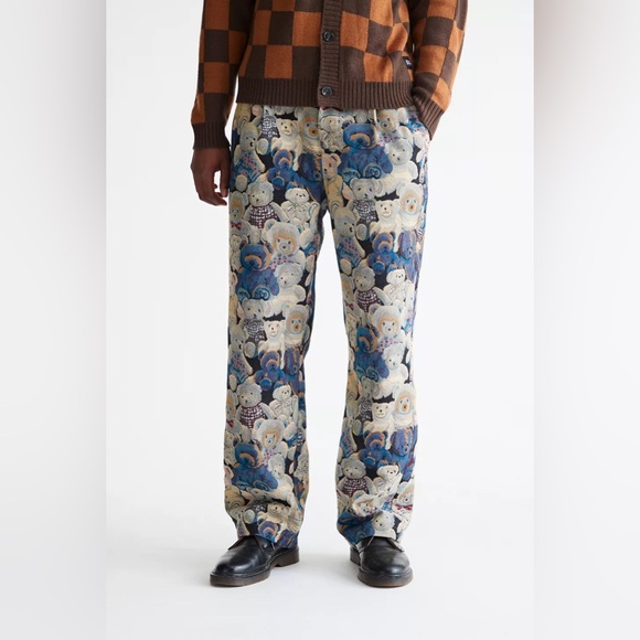 Teddy Fresh Men's Tapestry Trouser Pant Size 30 - Picture 2 of 15